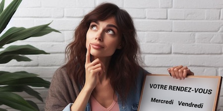 En plus des mercredis, vos rendez-vous sont désormais possibles à Nyons les vendredis !